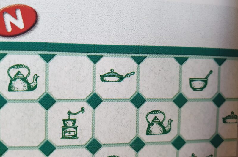 Kitchen tile - green wallpaper - Image 2
