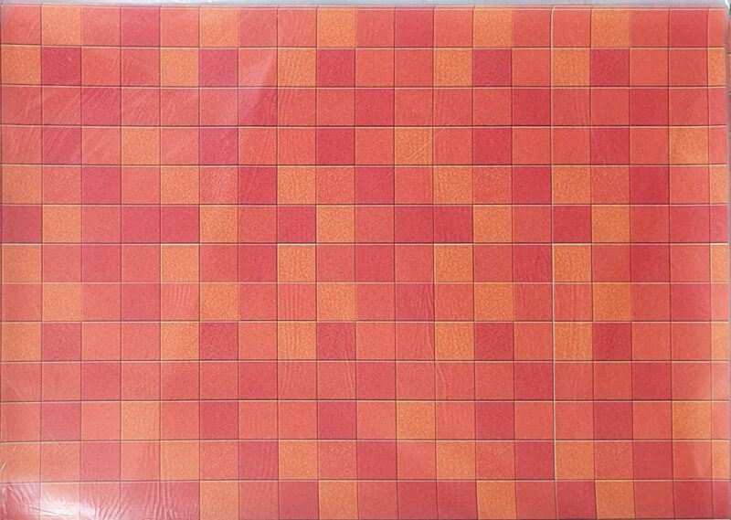 Flooring - square tile orange wallpaper