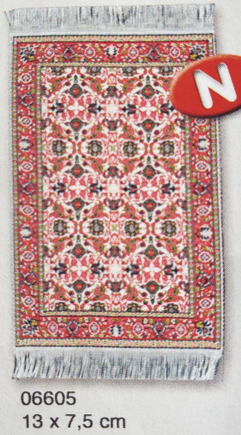 Rug - Red 130mm x 75mm