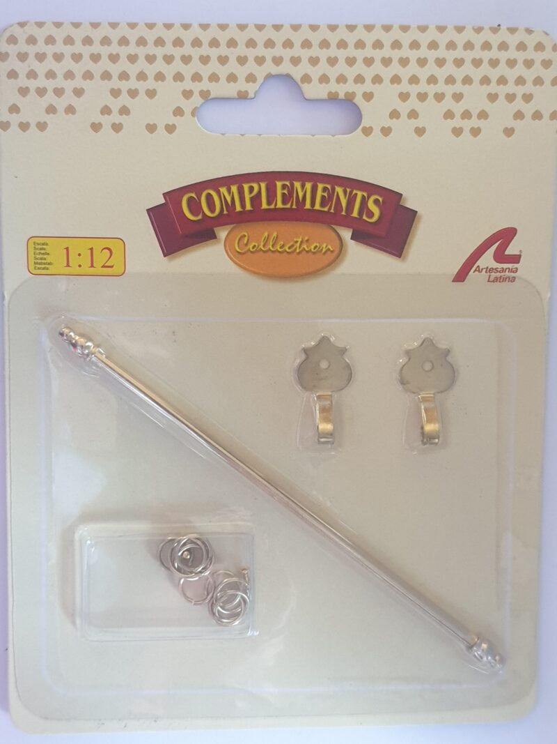 Curtain rod with fittings