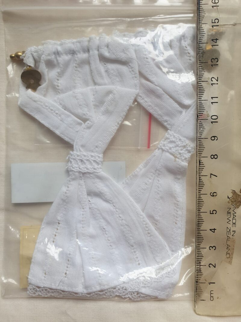 Curtain - cotton with gold rod
