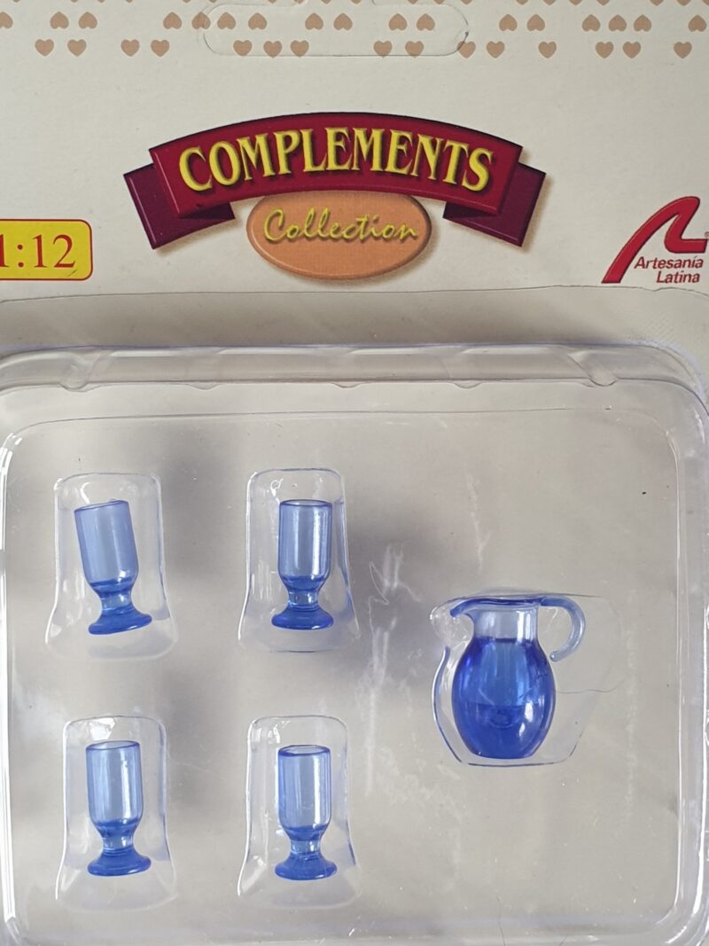 Pitcher and glasses - Blue