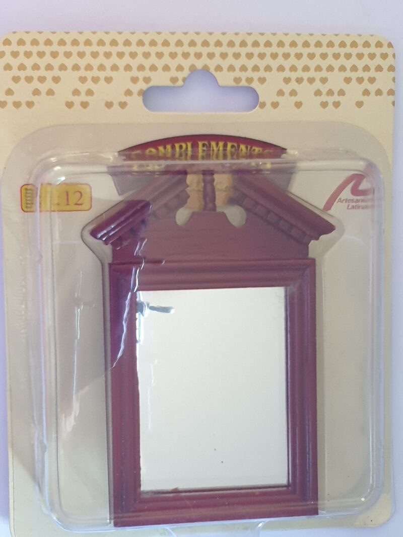 Mirror with ornate top