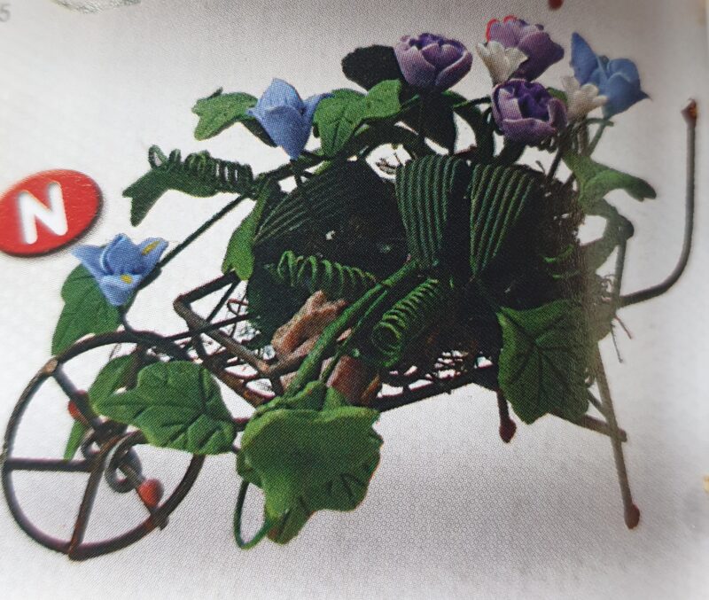 Ornate garden planter - purple