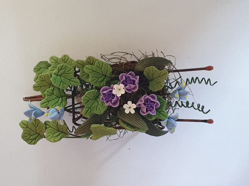 Ornate garden planter - purple - Image 2