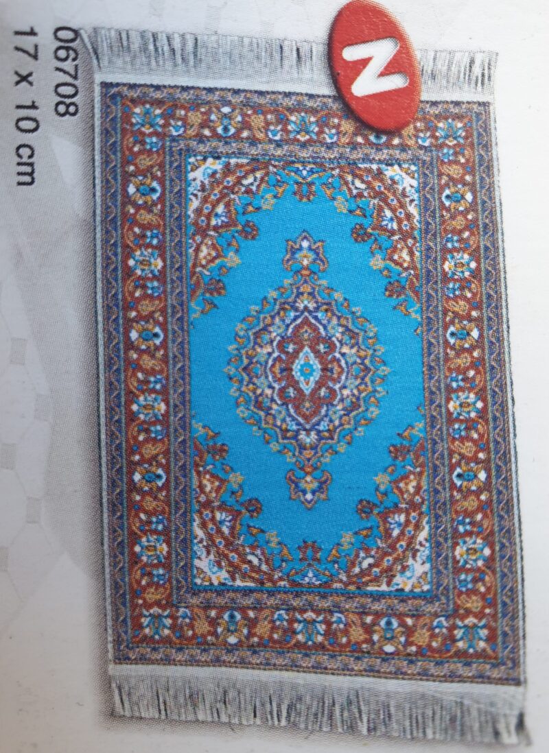 Rug - Blue and Brown 170mm x 100mm
