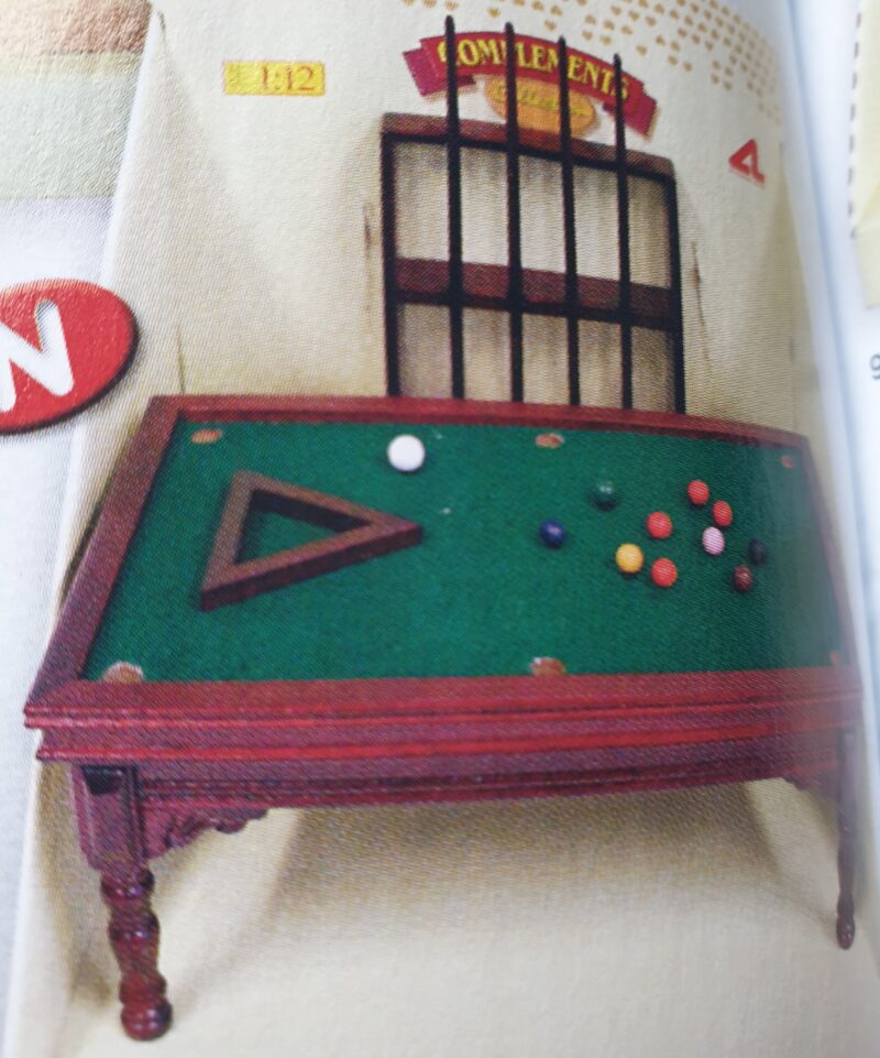 Pool table with accessories