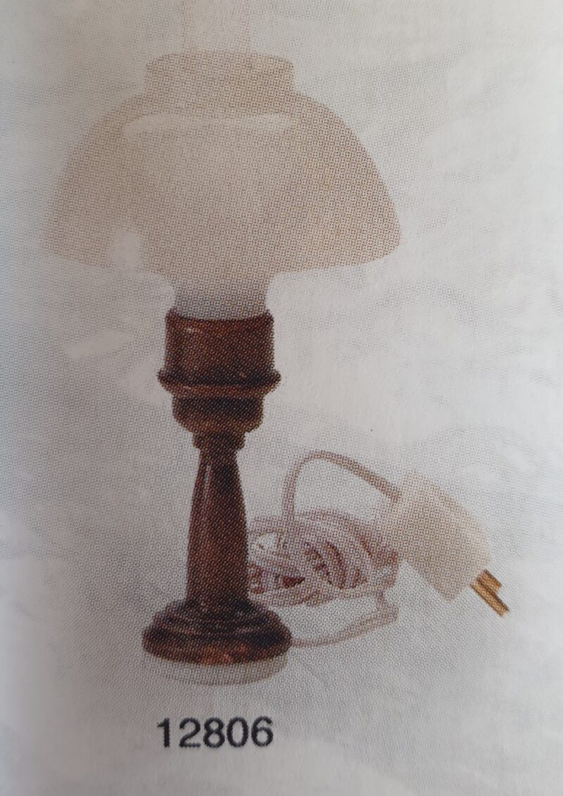 Table lamp - white with bronze