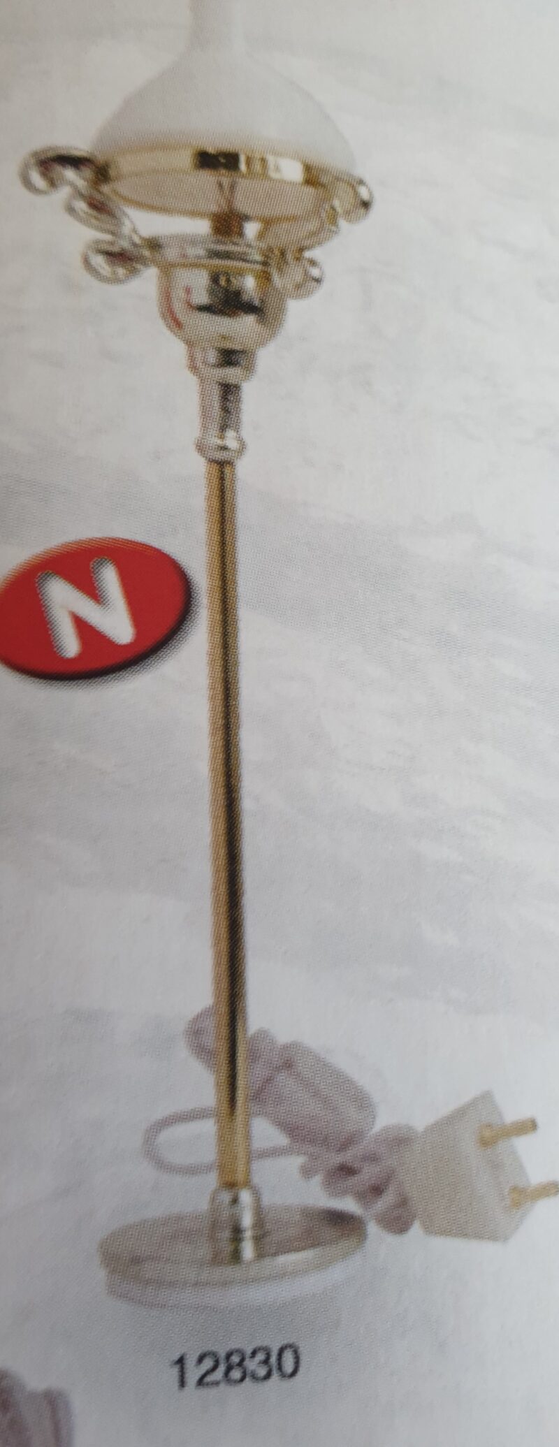 Floor lamp - white and gold
